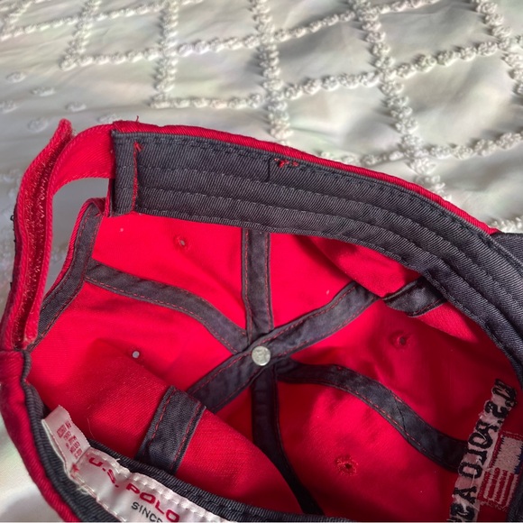 U.S. Polo Assn. Adult Red Baseball Cap - Picture 8 of 8